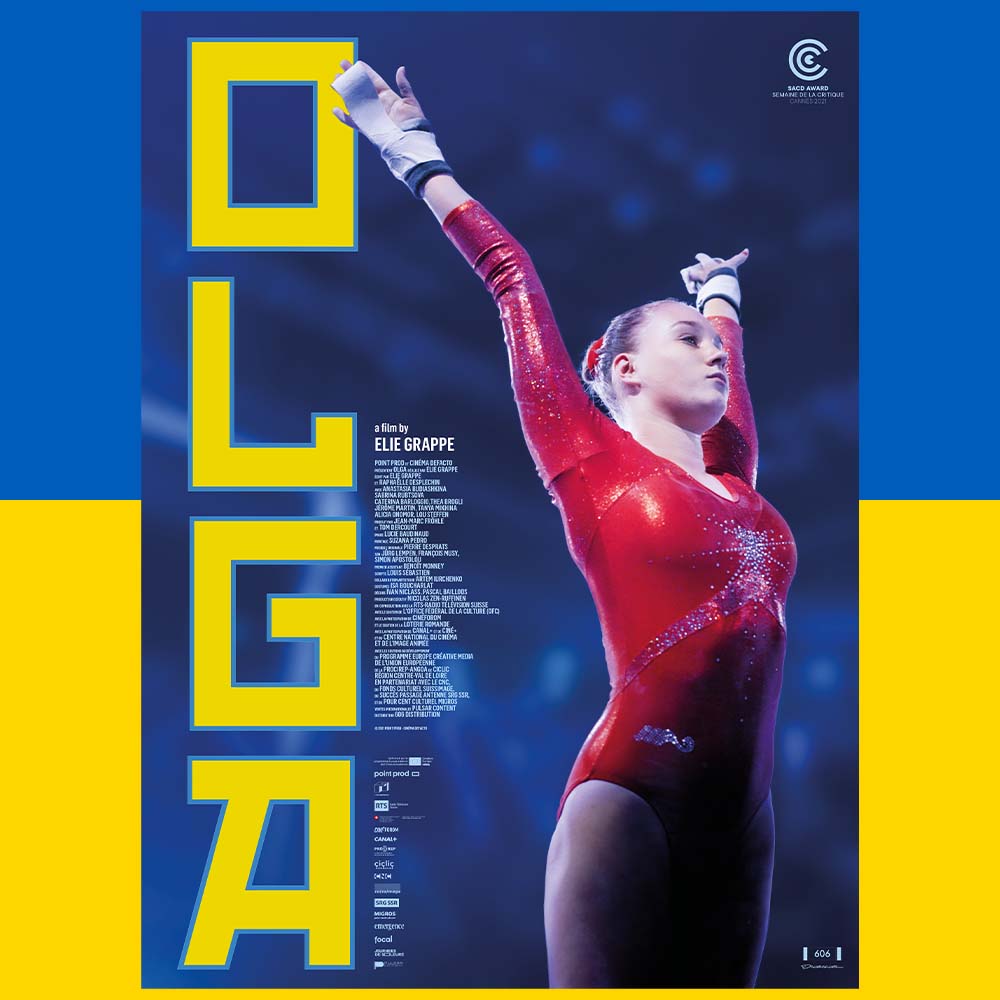 Olga with flag border