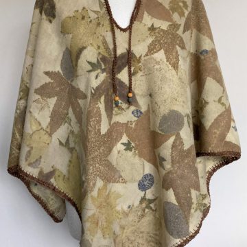 Hooked On Leaves poncho