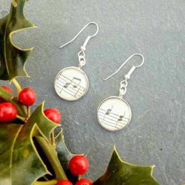 Lets Be Cats christmas earrings